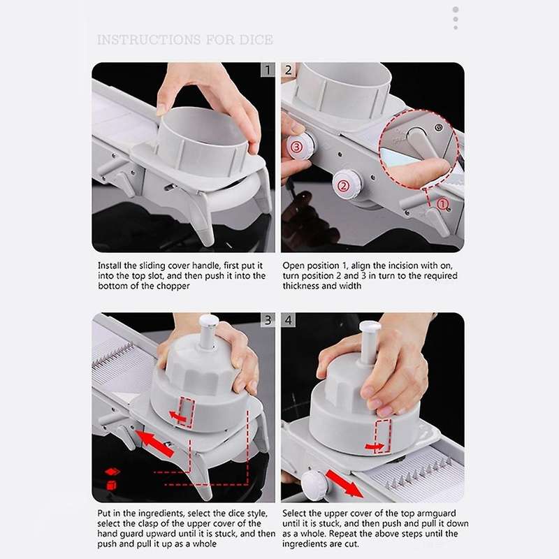 Vegetable Slicer and Vegetable Grater,Potato Slicer Food Slicer Slicers Mandoline Cutter Grater for