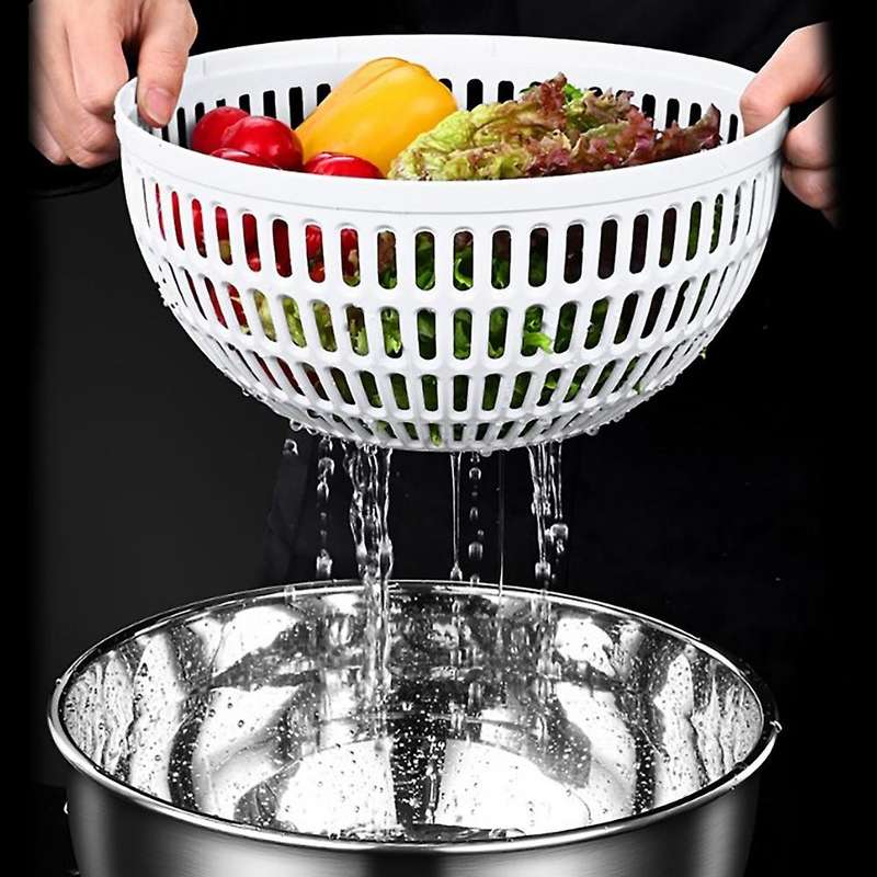 Vegetable Fruits Dryer Salad Spinner Lettuce Spinner Storage Drying Machine Useful Vegetable Dehydr