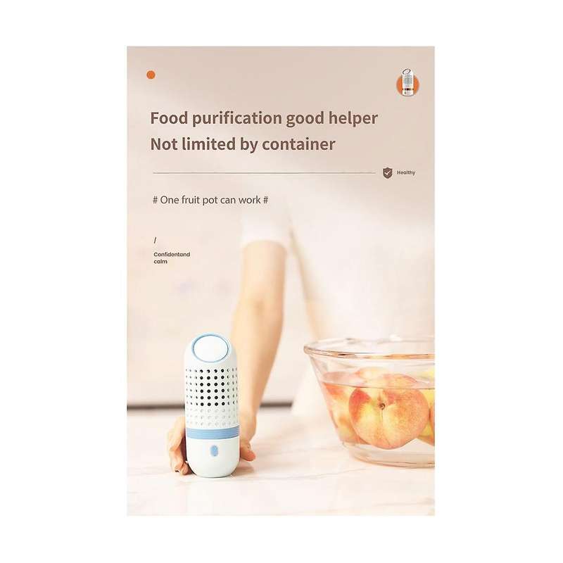 Vegetable Desinfectante Capsule Shape Portable Ultrasonic Fruit Food Purifier Household Kitchen Foo