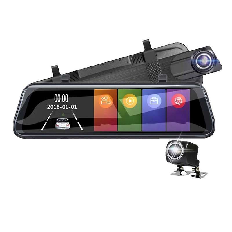 Vehicle Dash CAM-10 Inch Dash Cam HD Night Vision 1080P Dual Recording Lens Parking Monitor 32GB Car