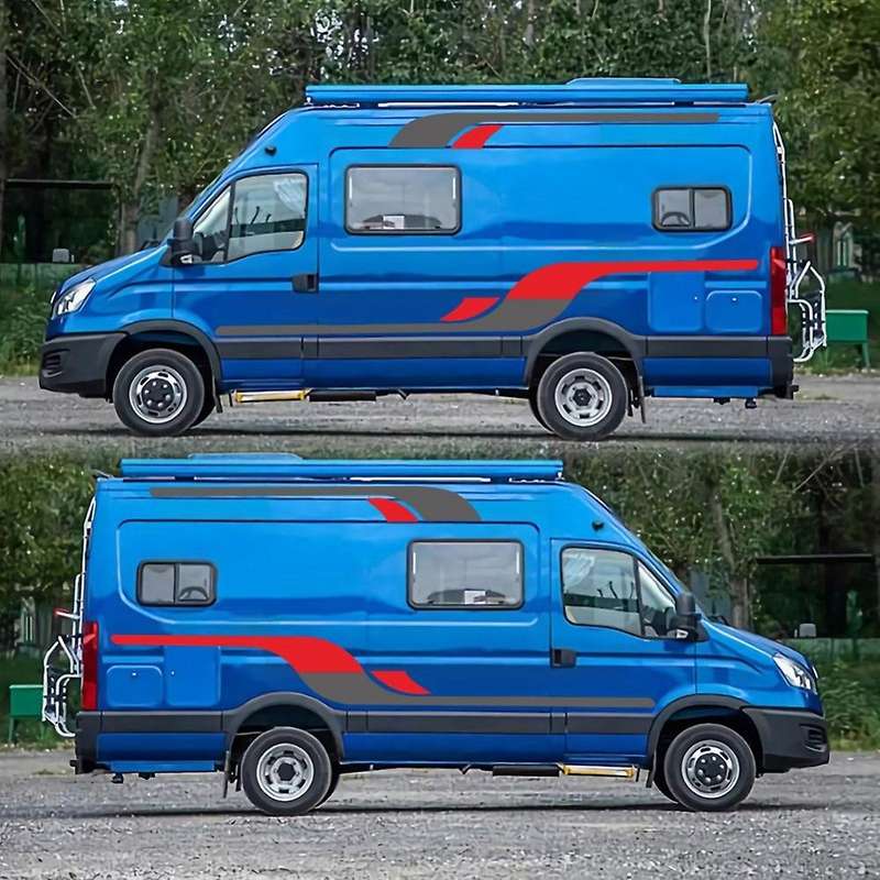 Vehicle Decals Sticker Decor Vinyl Graphics Decals Stickers for TRANSIT LWB Caravan Trailer