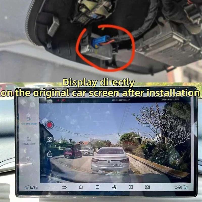 Vehicle Mounted Dash Cam Cable ADAS GPS Camera DVR Drive Recorder Camera Wiring for Dolphin Seal Act