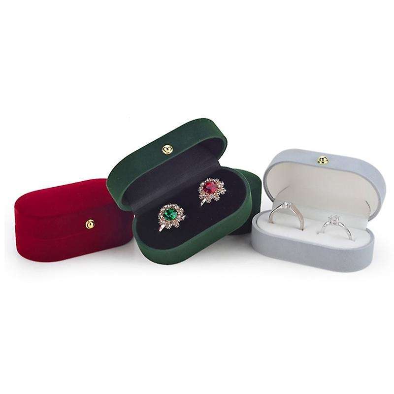 Velvet Silk Pair Ring Box Wedding Ring Box Single Ring Box Wedding B