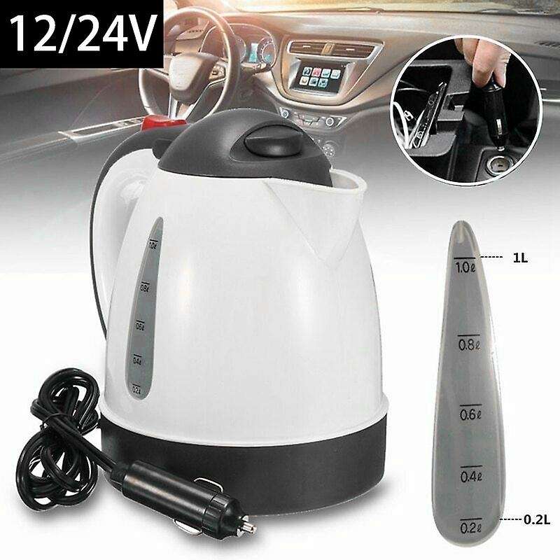Vehicle Truck 1000Ml Kettle Hot Water Boiled Heater for Tea Coffee Stainless Steel Large Capacity 12