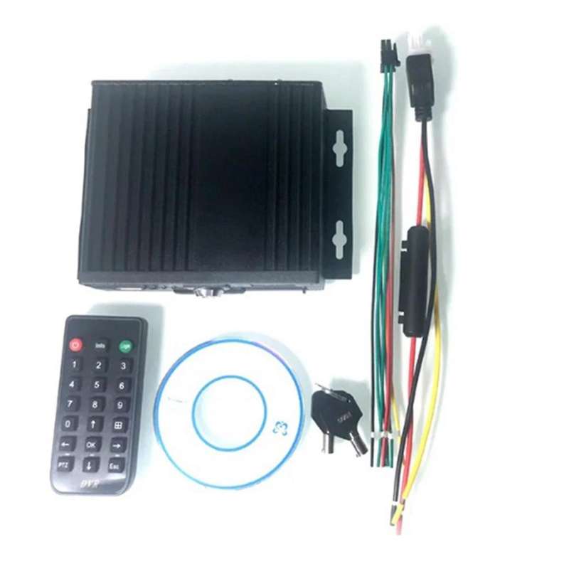 Vehicle-mounted Mobile Hard Disk Video Recorder Hd 1080p 4-channel Monitoring Supports 512gb Sd Sui