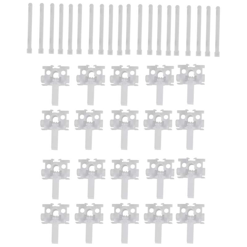 Vertical Blind Repair with Stem Vertical Blinds Repair Kit White Blinds Replacement Parts20Pcs