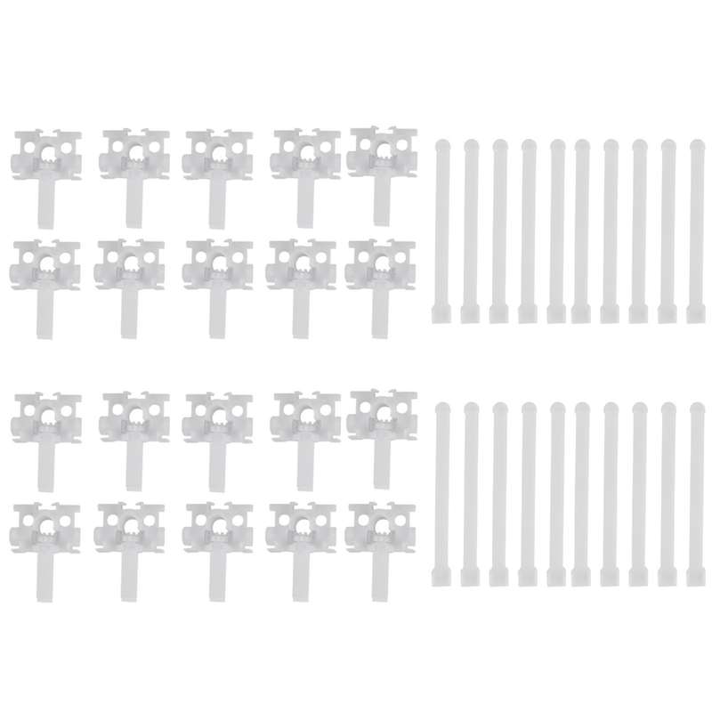 Vertical Blind Repair with Stem Vertical Blinds Repair Kit White Blinds Replacement Parts20Pcs