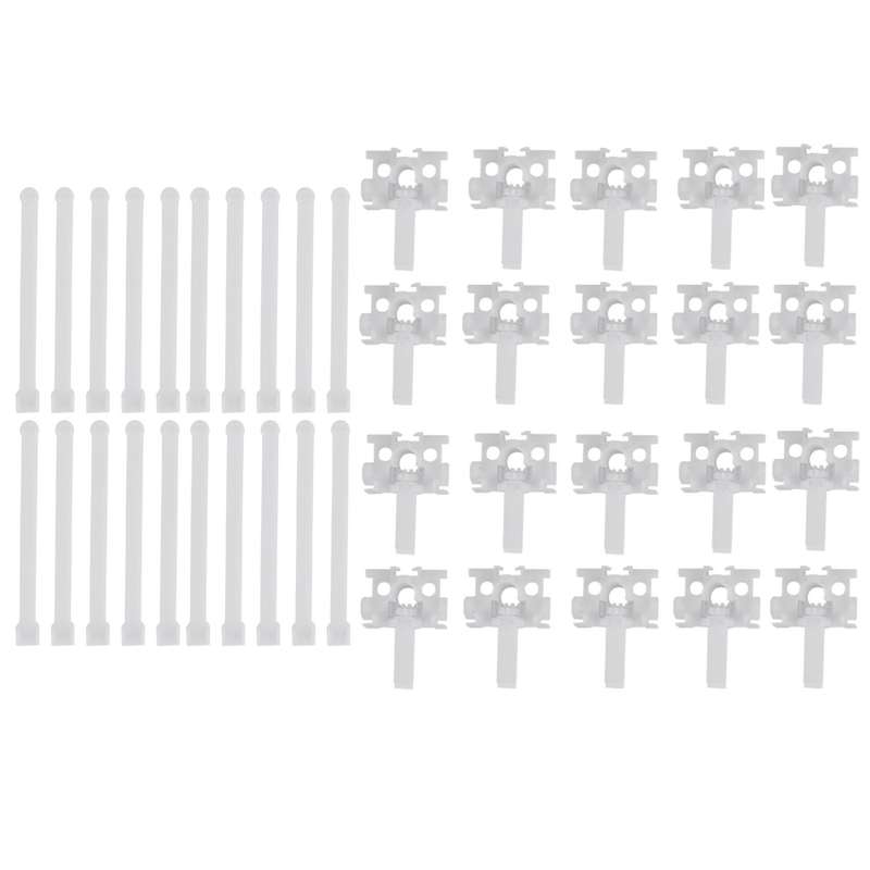 Vertical Blind Repair with Stem Vertical Blinds Repair Kit White Blinds Replacement Parts20Pcs
