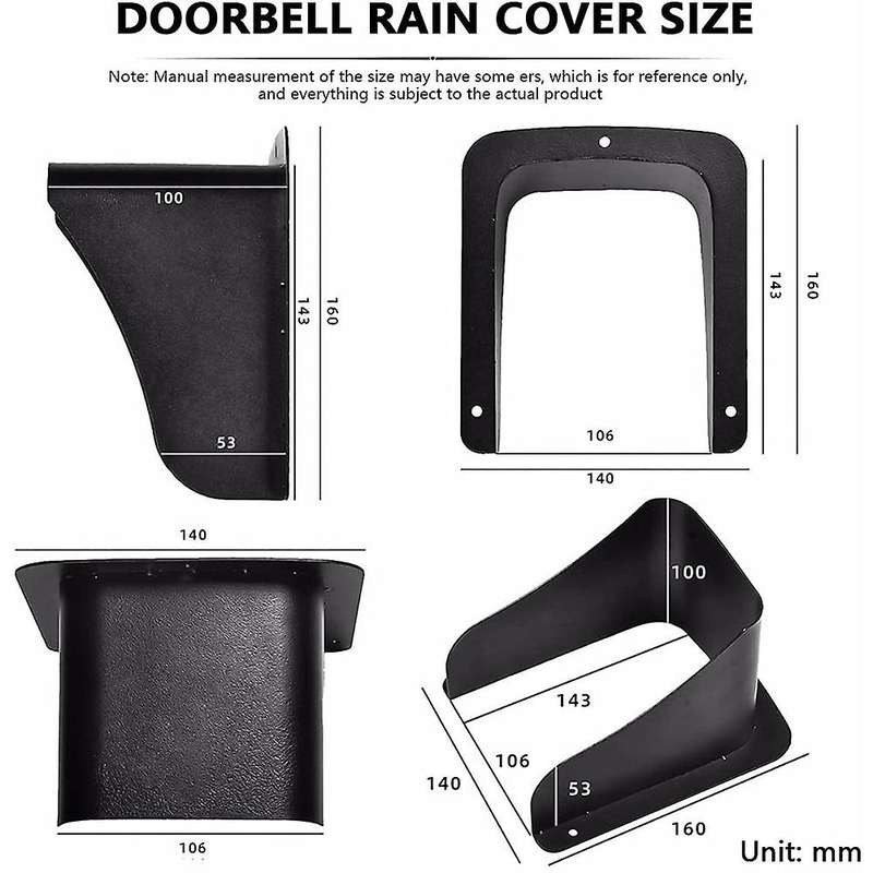 Video Doorbell Rain Cover Metal Compatible Access Doorbell Intercom