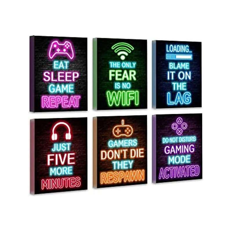 Video Gamer for Gaming Wall Art Gaming Game Poster 8x10in-gamer Wall Decor Teenage Boy