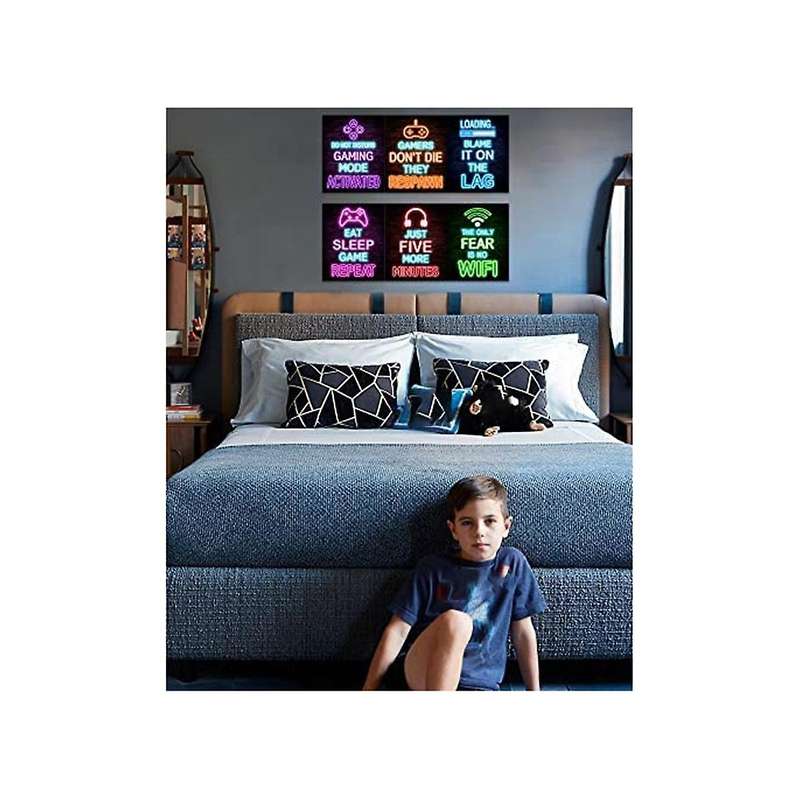 Video Gamer for Gaming Wall Art Gaming Game Poster 8x10in-gamer Wall Decor Teenage Boy