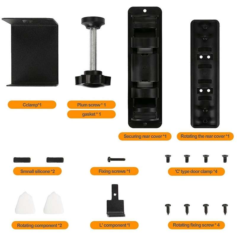 Video Doorbell Anti-Theft Bracket Door Mount Camera No Drill Ring Safety System Home Security System