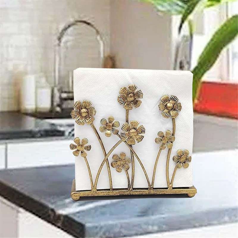 Vintage Iron Art Napkin Holder for Table,sunflower Tissue Holder,cocktail Napkin Dispenser,rustic Na
