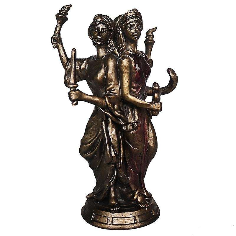 Vintage Greek Three Goddess Resin Statue Triple Form Goddess Statue Sculpture Craft Home Desktop De