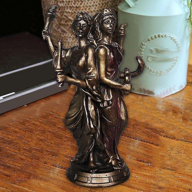 Vintage Greek Three Goddess Resin Statue Triple Form Goddess Statue Sculpture Craft Home Desktop De