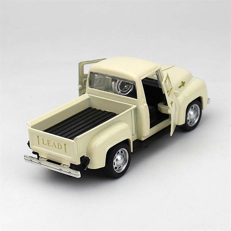 Vintage Truck Dcor, Farmhouse Car with Light Tiered Tray, Cute Metal Car Gift Pickup Truck Model F