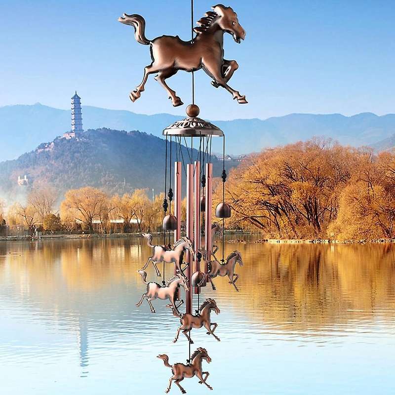 Vintage Wind ,Horse Wind Music Wind for Ladies Festivals Balconies Porches Garden Decoration