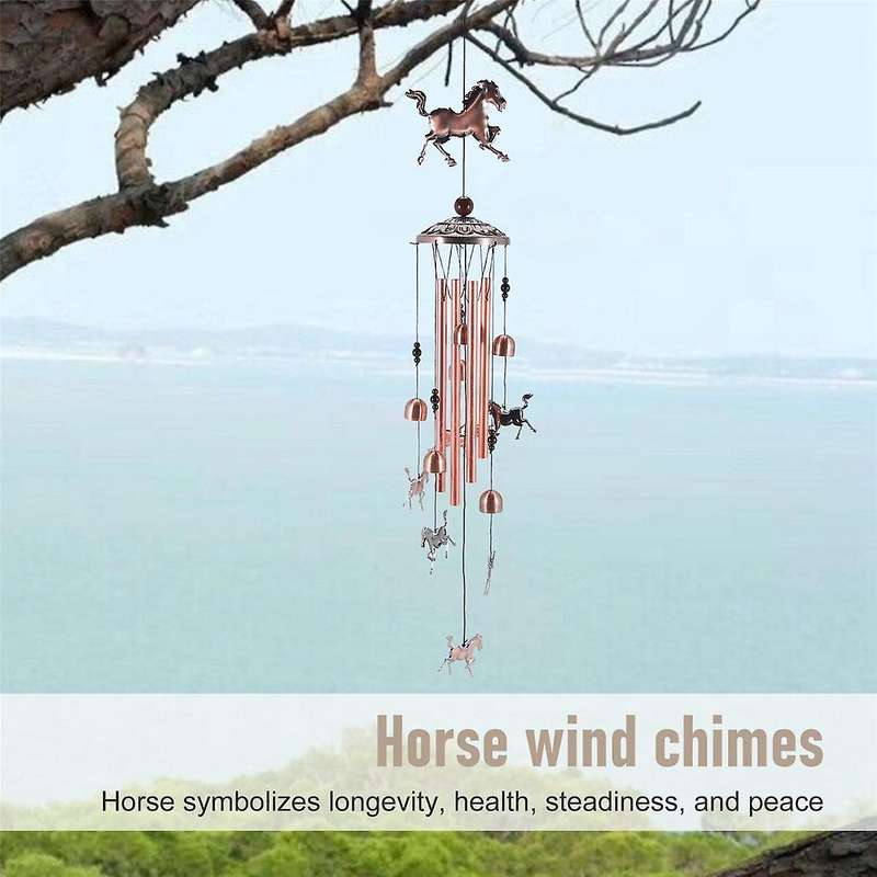 Vintage Wind ,horse Wind Music Wind for Family Ladies Festivals Balconies Porches Garden Decoration