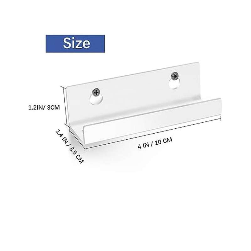 Vinyl Record Shelf Wall Mount 6 Pack, 4 INCH Clear Acrylic Album Record Holder Display Floating for