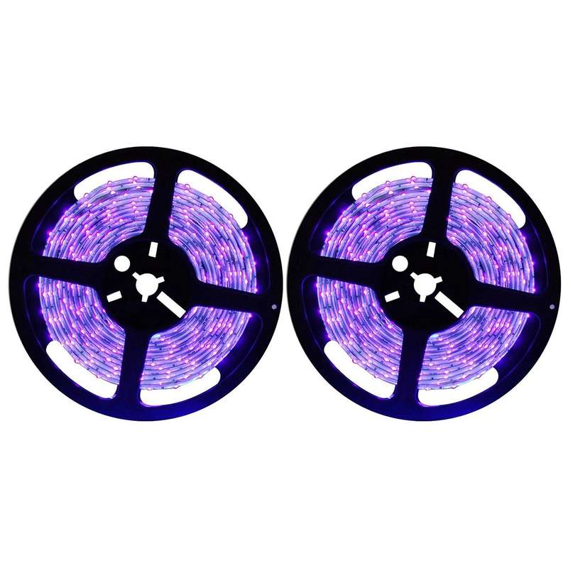 20w Led Uv Light Strip Flexible Purple 16.5ft Blacklight 5m 300leds