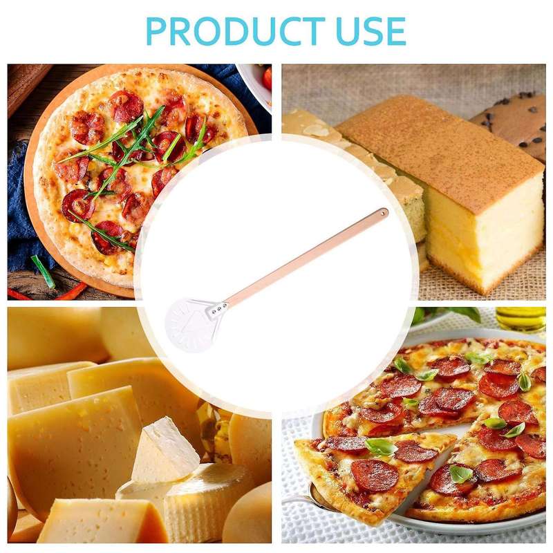 8 Inch Perforated Pizza Turning Peel Pizza Shovel