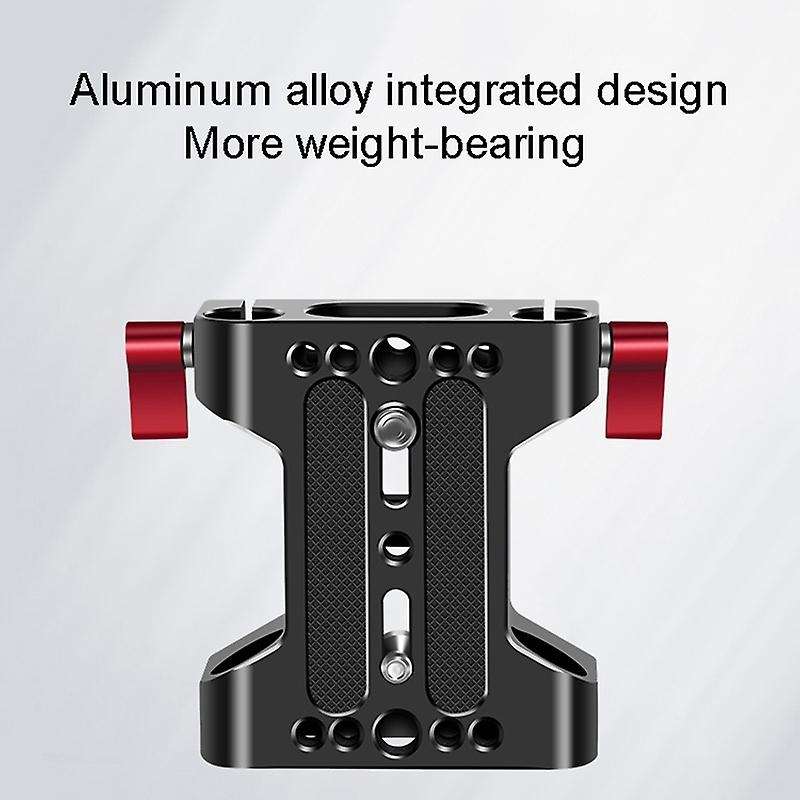 Multifunction Camera Base Plate with Rod Rail Clamp for Dslr Camera