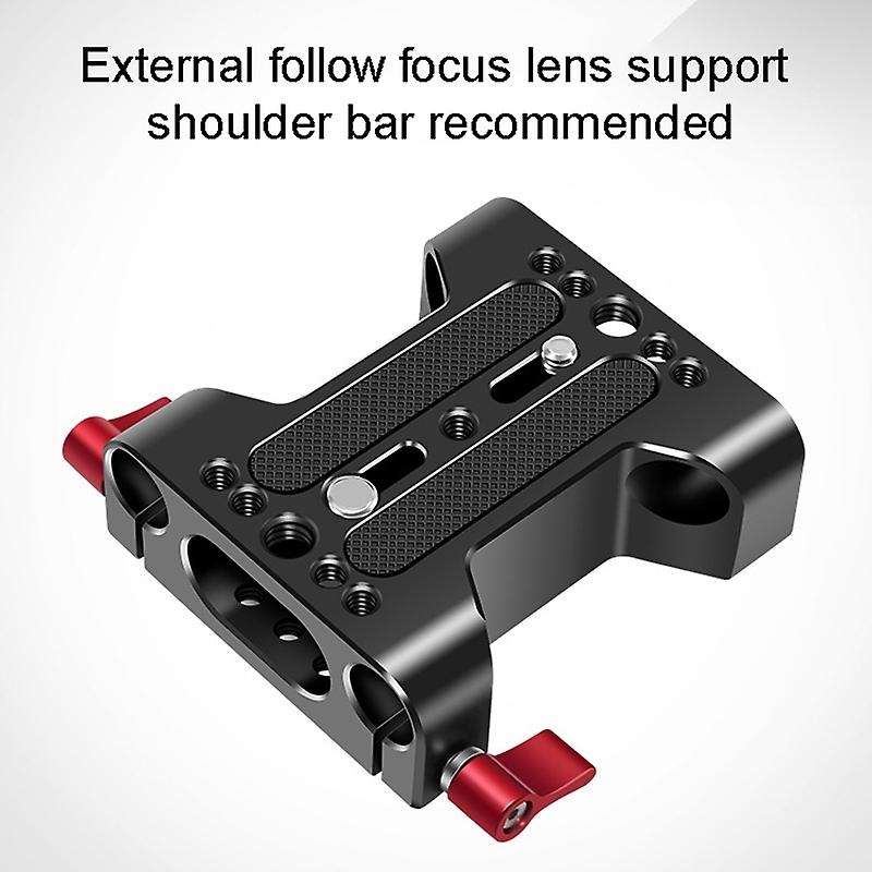Multifunction Camera Base Plate with Rod Rail Clamp for Dslr Camera