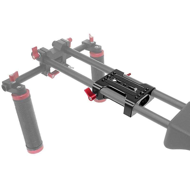 Multifunction Camera Base Plate with Rod Rail Clamp for Dslr Camera