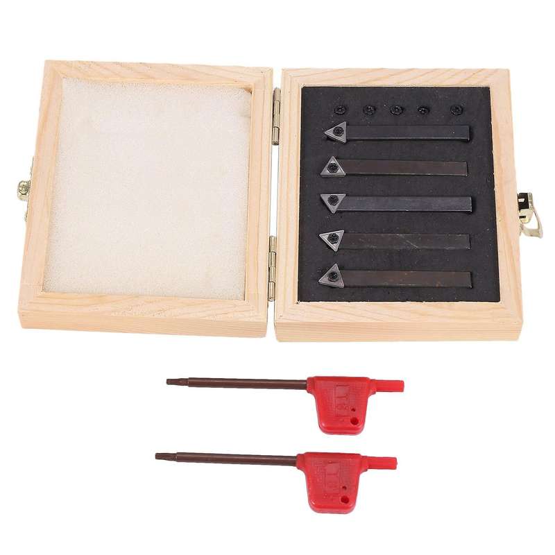 1/4 Inch Mini Indexable Carbide Lathe Turning Tool Holder 5 Pieces