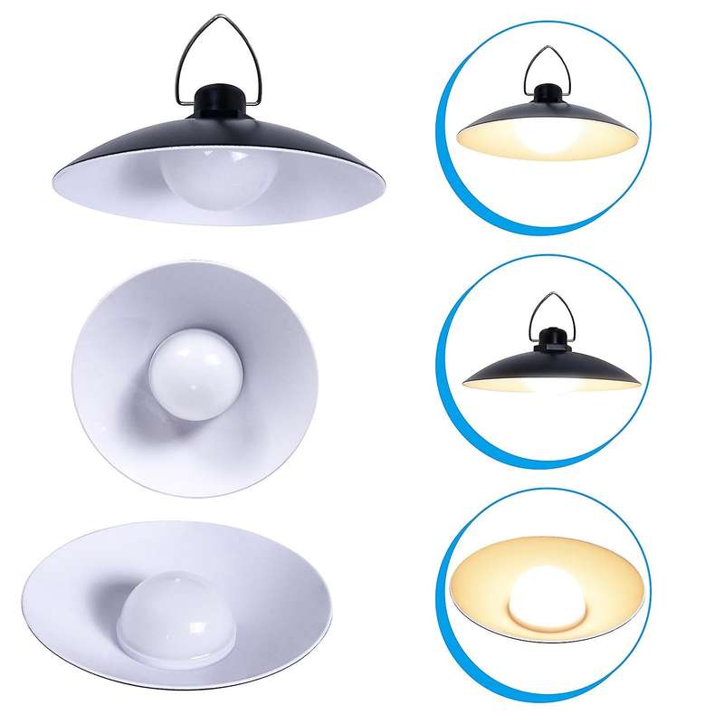 Solar Light Portable Camping Lamp Outdoor Single Head Warm White 15w