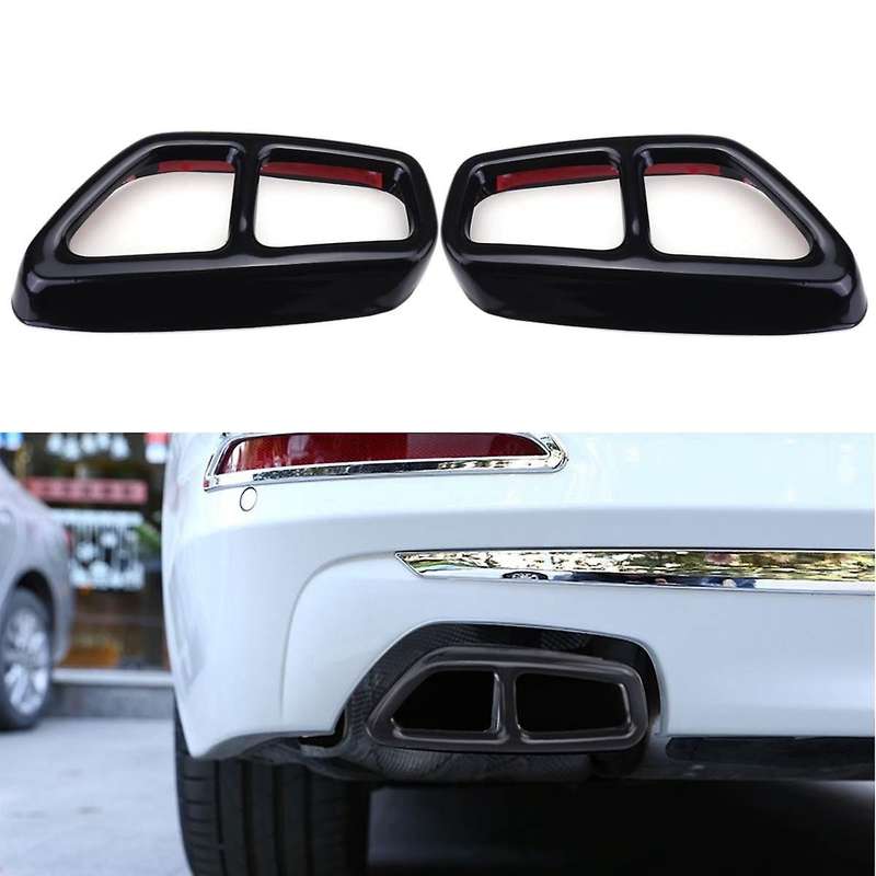 Stainless Steel Car Rear Dual Exhaust Muffler Pipe Cover Trim Panel