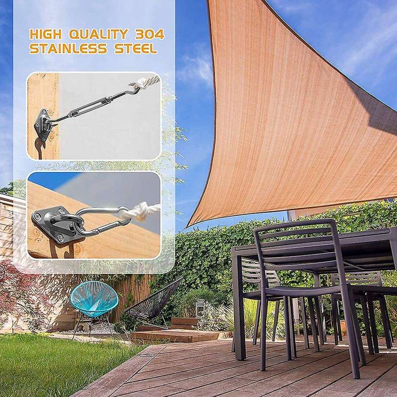 80pcs Sun Shade Sail Hardware Kit 5 Inch for Sun Shade Sail
