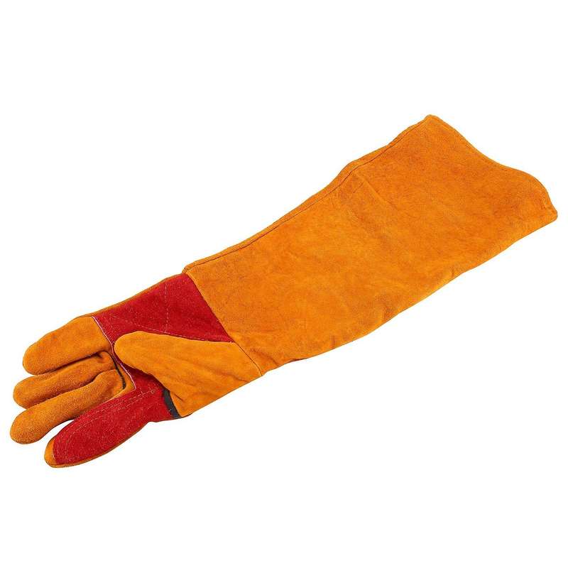 60cm Long Sleeves Welding Gloves Heat Resistant Stove Fire Bbq