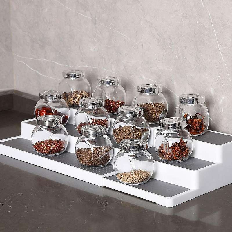 Spice Rack Kitchen Non Slip Seasoning Storage Stand-3 Tier