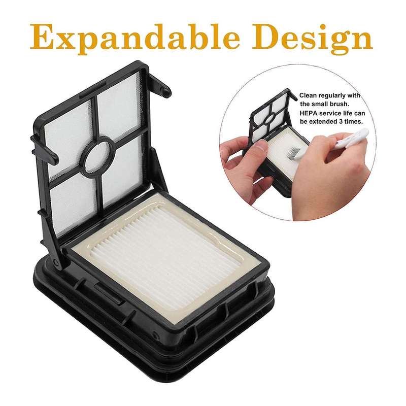 2 Hepa Filters+1 Brush Roll+1 Pet Brush Roll for Bissell Crosswave