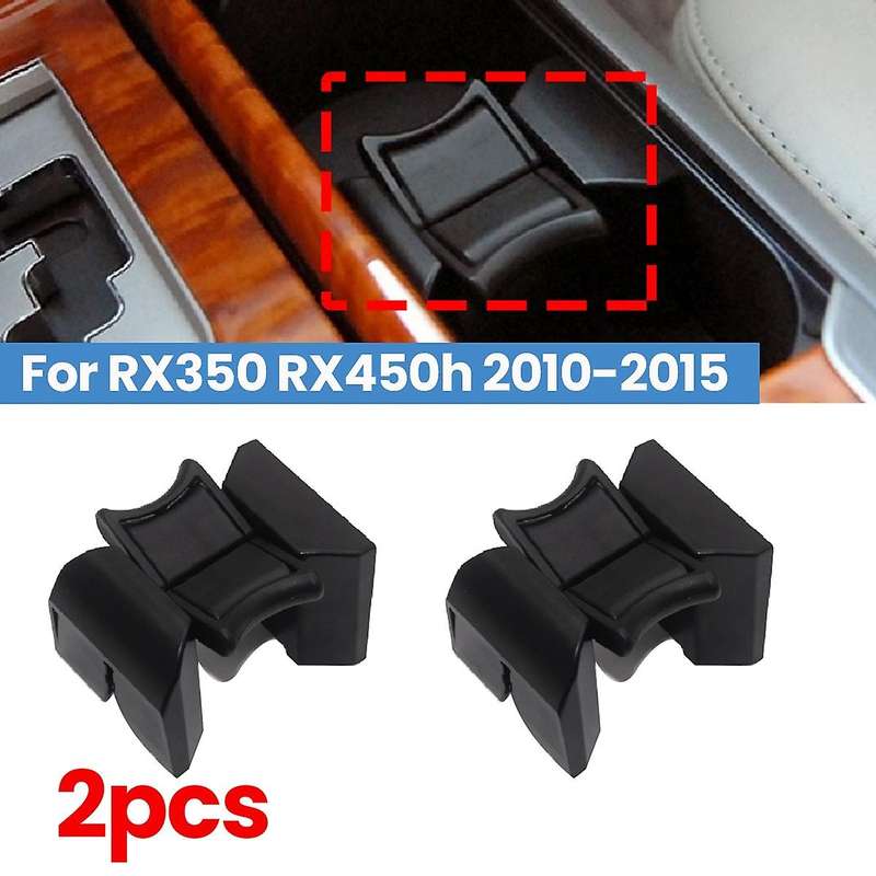 2pcs Center Console Cup Holder Insert Divider for Lexus Rx350 Rx450h