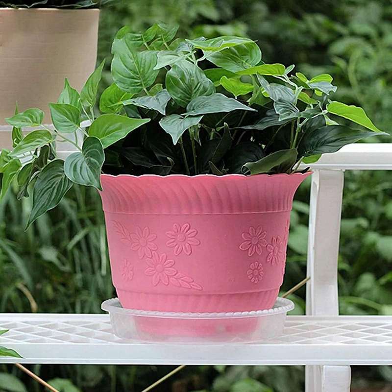 Plant Saucers, 20 Pack Of 30cm (12 Inch), Transparent Flower Pot Drip