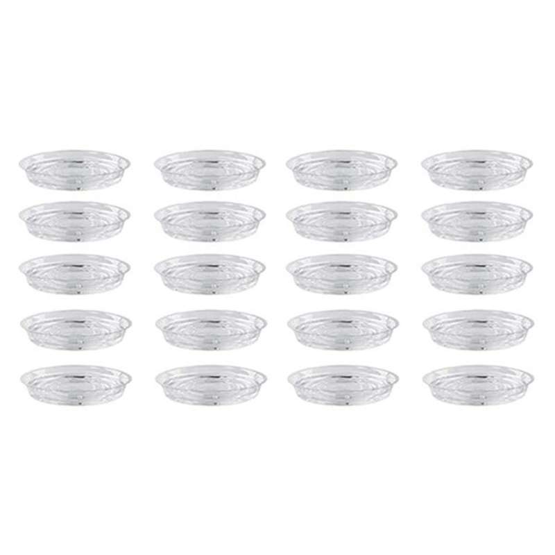 Plant Saucers, 20 Pack Of 30cm (12 Inch), Transparent Flower Pot Drip