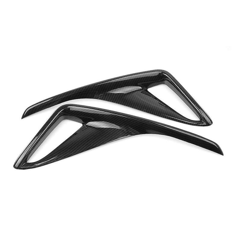 2pcs Car Carbon Fiber Rear Fog Lamp Cover Trim for Toyota Chr