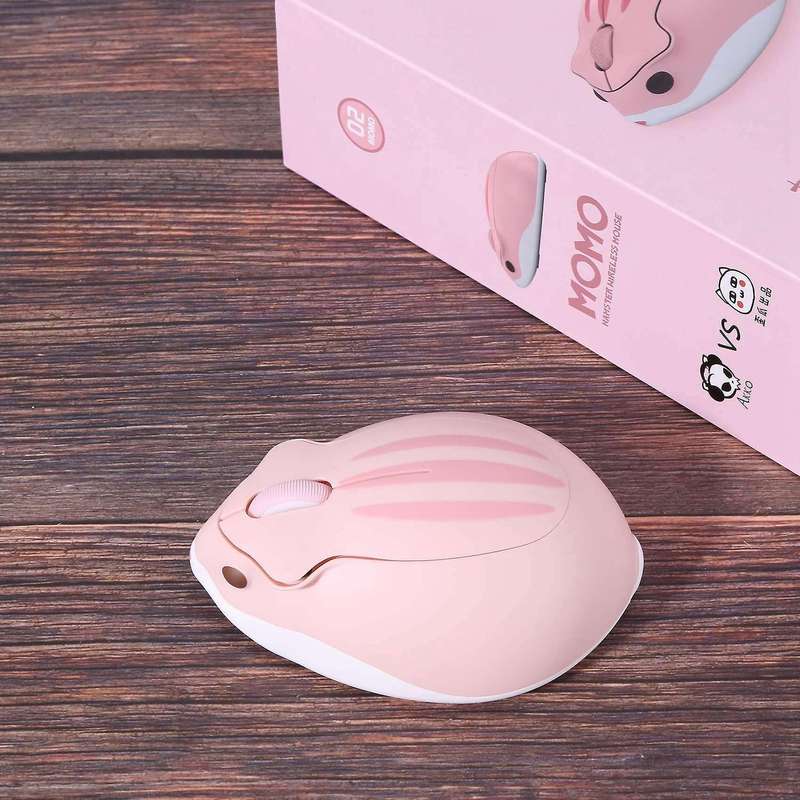 Hamster Shape 2.4ghz Wireless Mouse Pink Mouse Pc Notebook Kids Gift