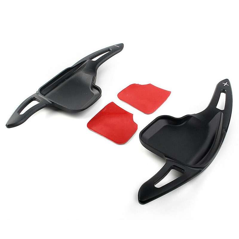 1 Pair Gear Shift Steering Wheel Black Paddle For-bmw 2 3 4 5 Series