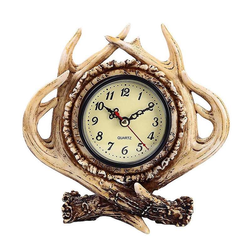 Table Decor Desk Clock Non Ticking Quartz Clock for Home Living Room