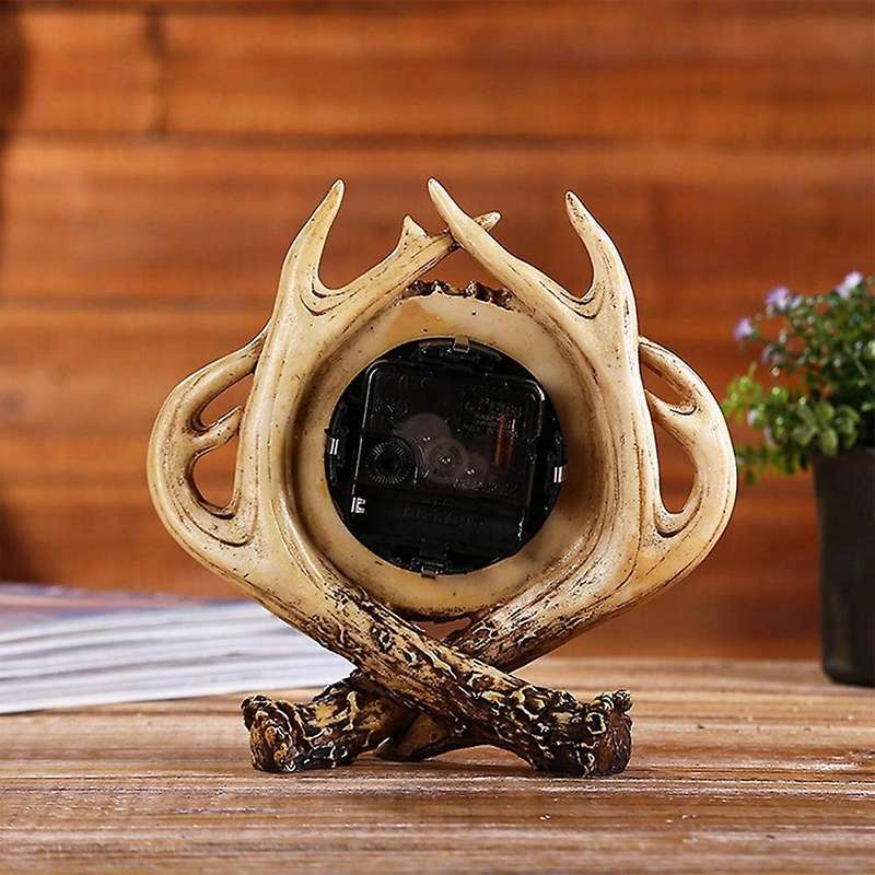 Table Decor Desk Clock Non Ticking Quartz Clock for Home Living Room