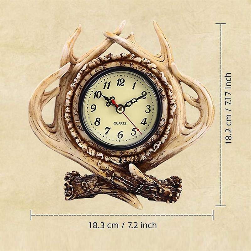 Table Decor Desk Clock Non Ticking Quartz Clock for Home Living Room