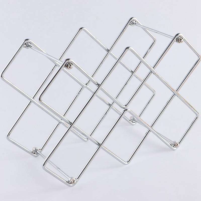 Countertop Wine Rack, Bottle Rack, Wine Rack, Bottle Rack, Silver