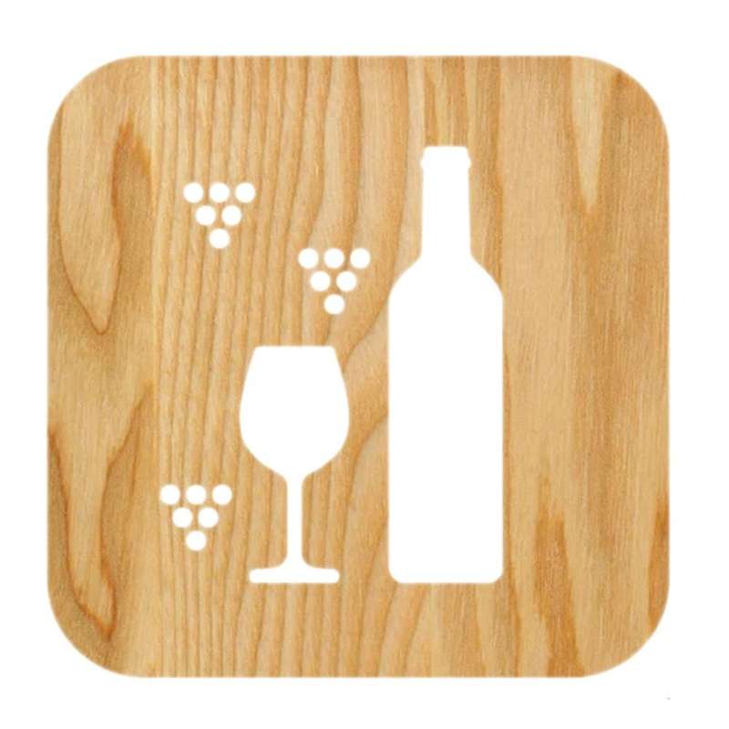 Reactive Led Wood Night Light A Cup Of Coffee Tea Style Fashion