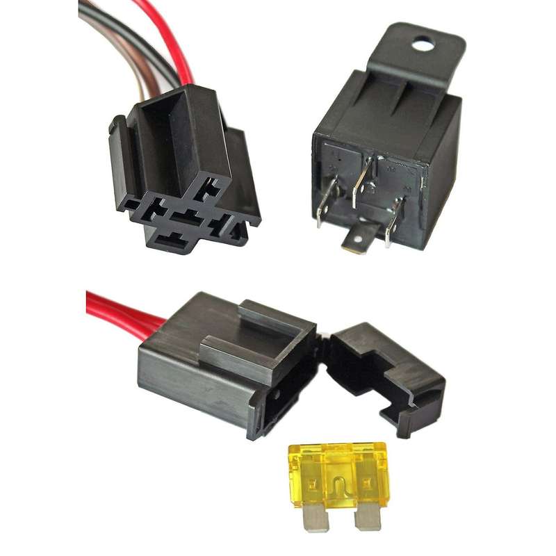 40 Amp Waterproof Relay Kit Dual Electric Fan Relay Kit Fan