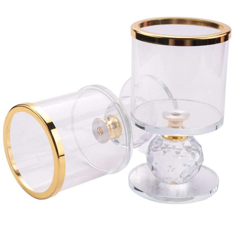 Crystal Pillar Candle Holder Glass Candle Holder Tealight Holder S