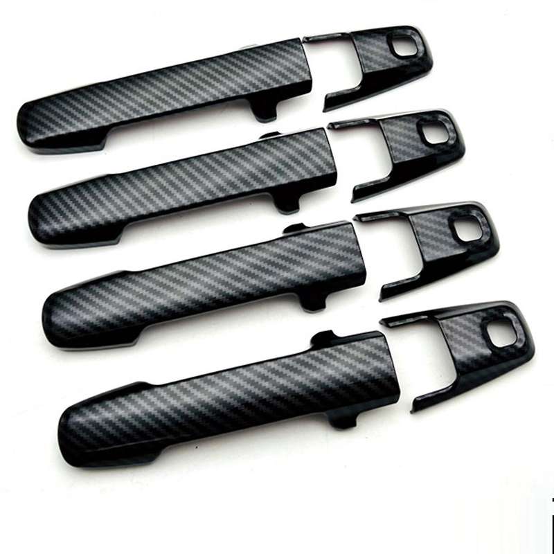 For Suzuki Spacia Gear Mk532 Car Carbon Fiber Door Handle Cover Trim