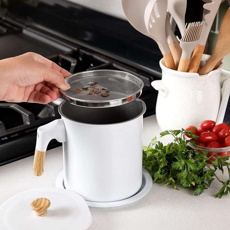 Bacon Grease Container (48oz / 1.4l), for Storing Cooking Grease